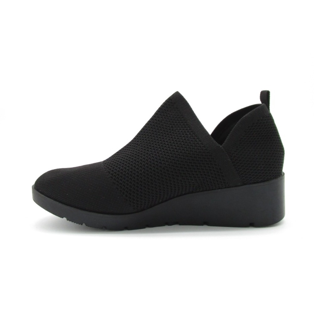 Taryn Rose Kabe Knit Wedge Ankle Booties Black Comfort Shoes Womens Size 9 - Picture 5 of 8